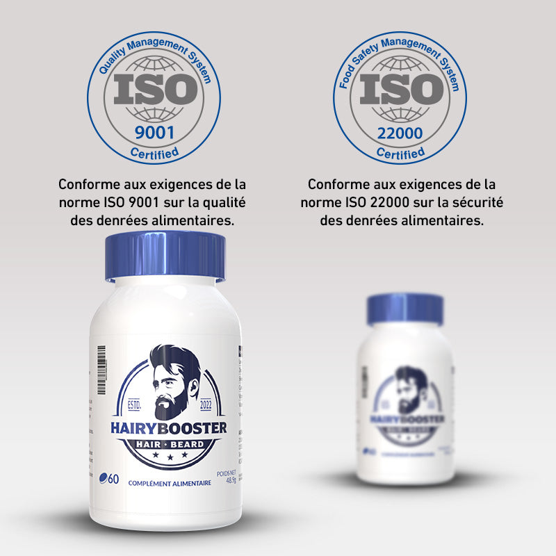 Hairy Booster - Double Action Cheveux & Barbe - 60 gélules