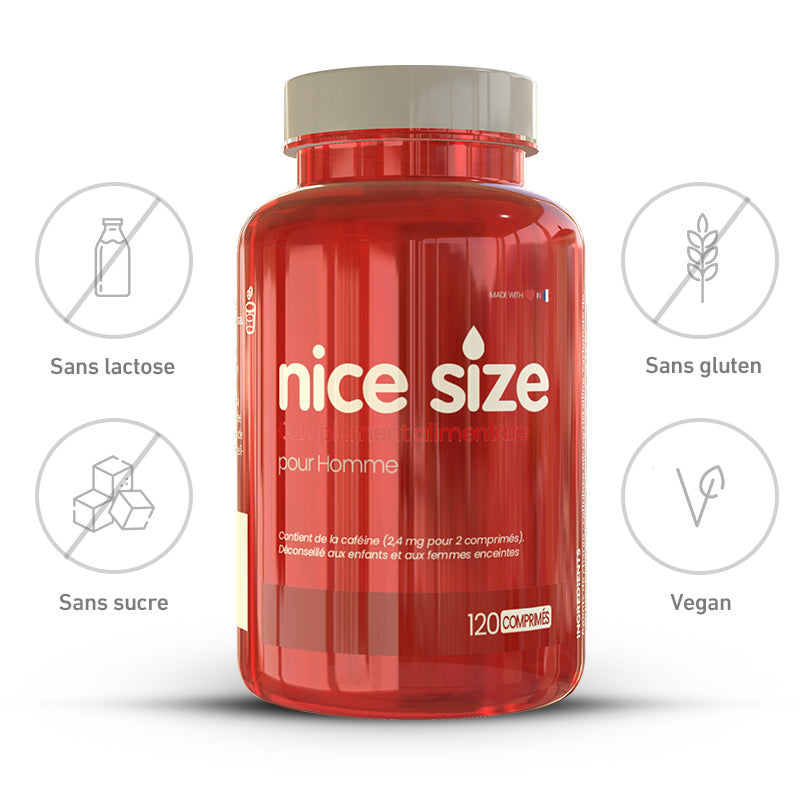 Nice Size - Source de Guarana - 120 comprimés