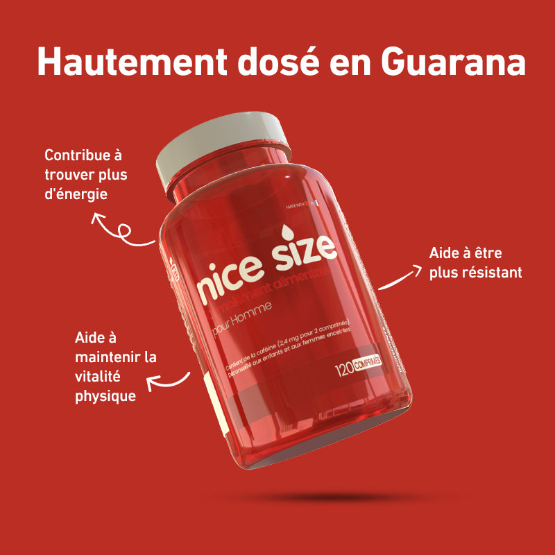Nice Size - Source de Guarana - 120 comprimés